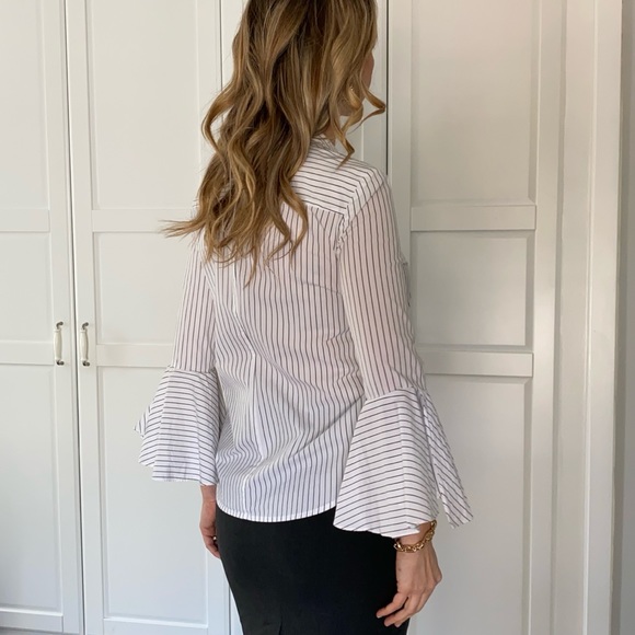 Calvin Klein spring striped blouse - Picture 7 of 13